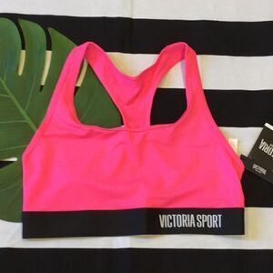 Victoria’s Secret Sportsbra Small Pink‎ Black 👟🌺
